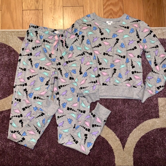 Forever 21 Pants - Forever 21 Dinosaur Print Jogger Two Piece Set